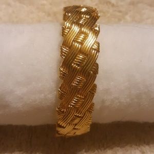 Gold cuff bracelet